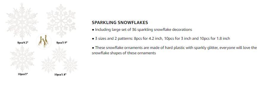 Snow Flakes Ornaments